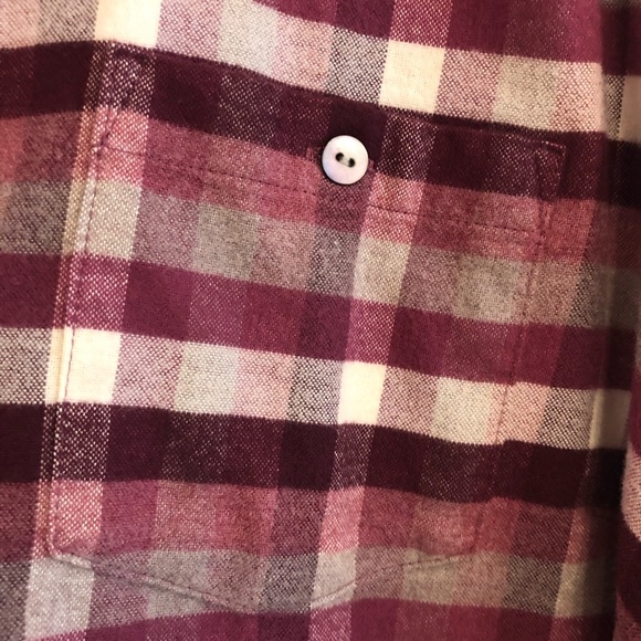 L. L. Bean Women’s Heathered Flannel Shirt, Size Large - Picture 4 of 11